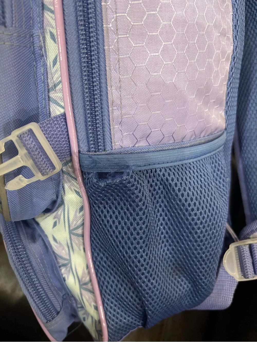 Elsa Holographic Kids Backpack - Purple & Blue
